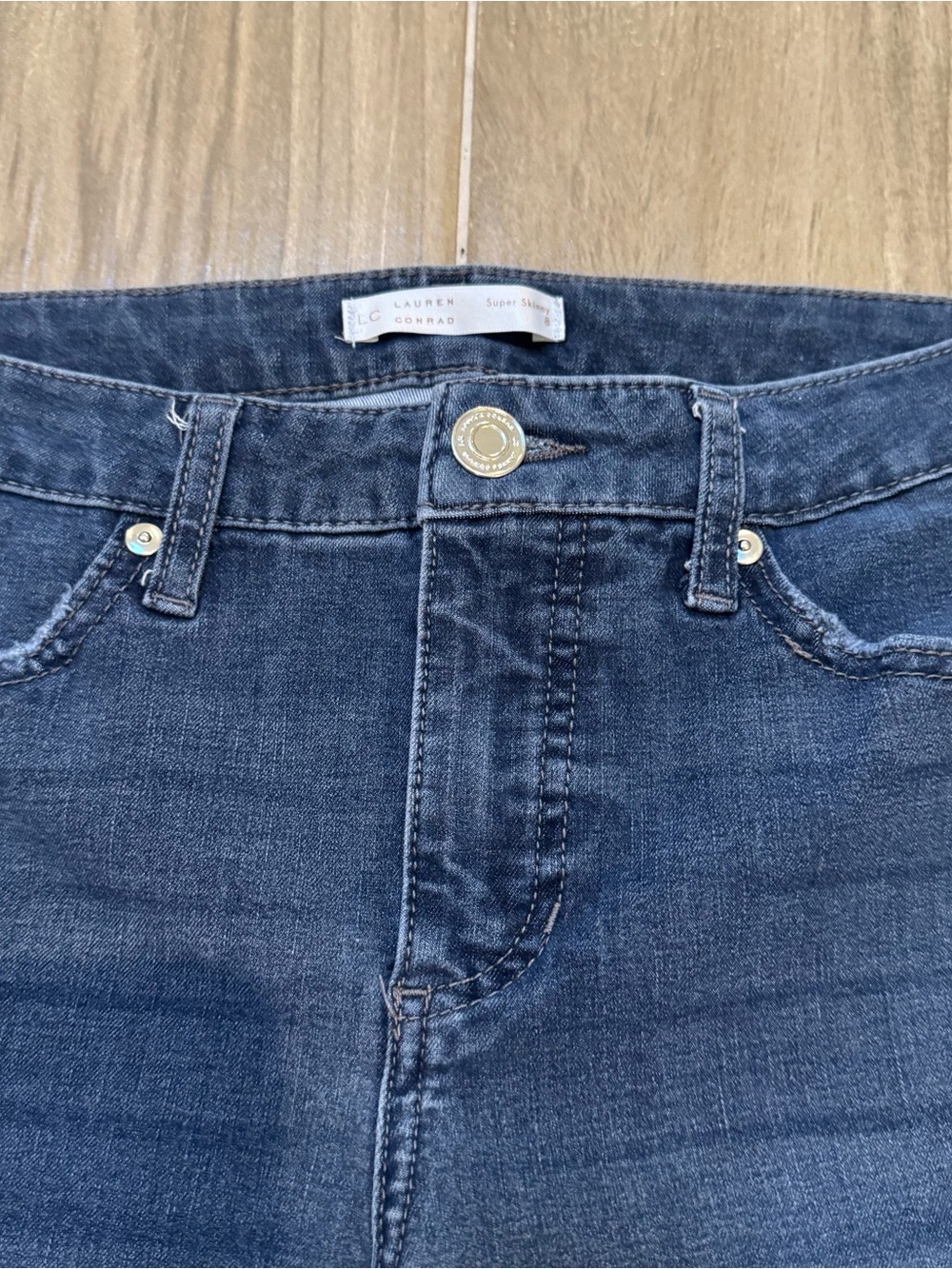 LC Lauren Conrad Dark Indigo Skinny Jeans - Picture 4 of 6
